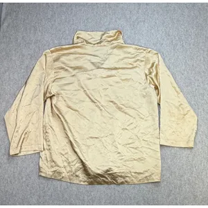 Vintage Christian Dior Pajama Set Women L Gold Luxury Old Money Loungewear Fair thumbnail 14