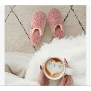 NEW EverFoams Fuzzy Slip-on Slippers Warm Cozy Soft Lightweight Memory Foam 7/8 thumbnail 9