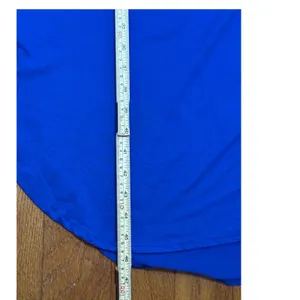 Soft Surroundings Royal Blue‎ V-Neck Midi T-Shirt Dress Short Sleeve Med Drapey thumbnail 6
