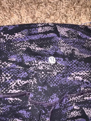 Lululemon Align Pant II 25" Rip Wave Purple Thunder Black Size 4 Style W5AX1S thumbnail 3