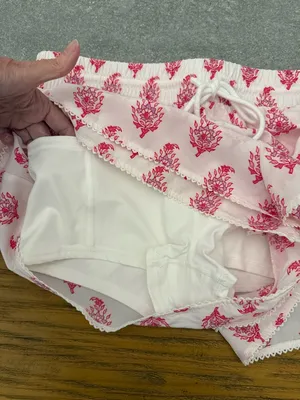 Roller Rabbit x Target Bouquet Drawstring Skort Shorts Pink Limited Edition M thumbnail 4