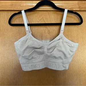 Kindred Bravely Sublime Hands Free Pumping & Nursing Bra in Beige Size Medium thumbnail 1