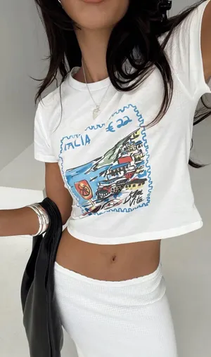 Princess Polly Edenia Tee White thumbnail 1