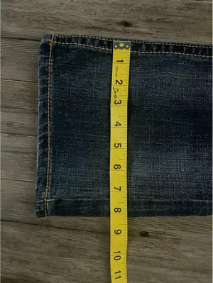 VTG Seven7 Bootcut Jeans Sz 6P Blue Dark Wash Embroidered thumbnail 6