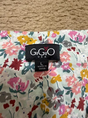 Multi colored floral babydoll top thumbnail 4