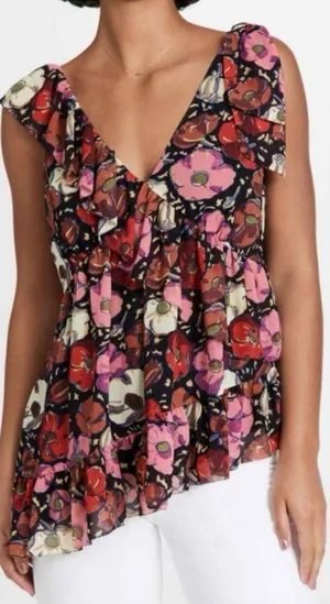 cinq a sept Naomi Top Floral thumbnail 1