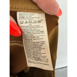 Banana Republic Ultra High-Rise Wide Leg Vegan Suede Pants Tannin Brown NWT 25 thumbnail 10