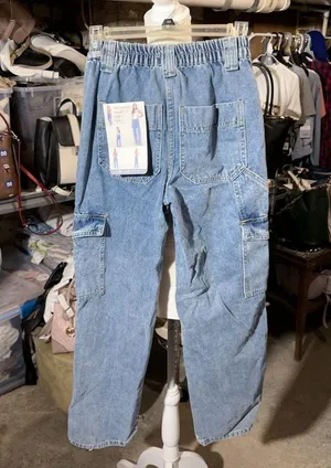 Simple society cargo straight high rise 00/23 PREMIUM Fabric AUTHENTIC denim thumbnail 2