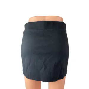 Madewell Women's Black Elastic Waist Pull On Career Mini Pencil Skirt Size S thumbnail 3