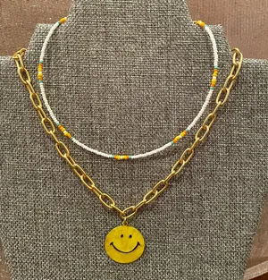 Free People VINTAGE smiley necklace thumbnail 2