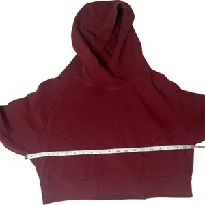 Alphalete Cropped Hoodie Burgundy Maroon Athleisure Gym Sweatshirt‎ Sz Medium thumbnail 10