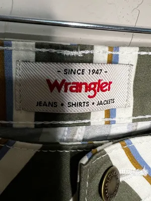 Wrangler NWT Fierce Moss Green Striped Flare Western Cowgirl‎ Boho Pants thumbnail 8