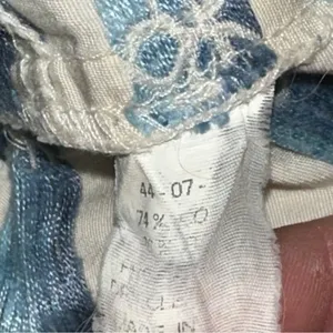 Alice + Olivia Vintage Size 6 Ivory Embroidered Blue Bows Y2K Ultra Mini Skirt thumbnail 6