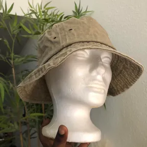 Unisex Cream brown khaki fisherman bucket hat #streetwear thumbnail 1