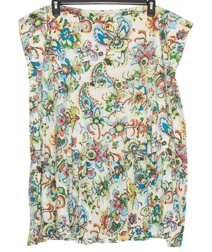 White Stag Skirt Cottage Boho Floral Maxi Tiered Romantic Prairie Feminine Hippie Garden XL thumbnail 1