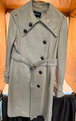 London Fog Trench Coat Size 2 Wool Blend Tan Belt thumbnail 1