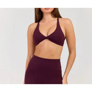 Elite Eleven Luna Vantage Bra & Bike Shorts Size XS Eggplant Purple thumbnail 5