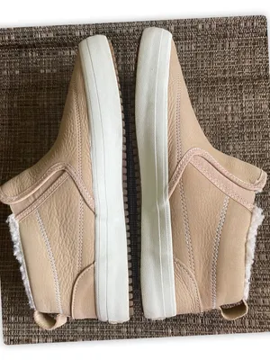 Sperry Women’s Leather Sherpa Lined Zip Ankle Boots Beige Size 8 thumbnail 4