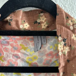 Anthropologie Bl-nk London Pastel Long Floral Patchwork Kimono Multi One Size thumbnail 5