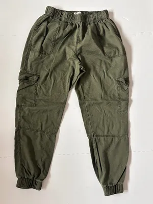 Abercrombie & Fitch Olive Green Cargo Jogger Pants Size M Utility Y2K thumbnail 1
