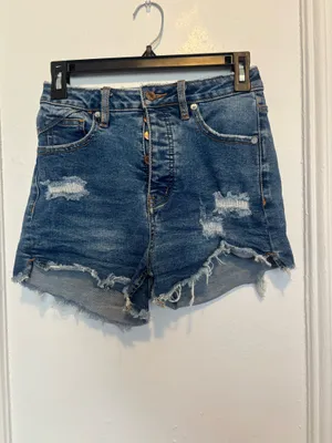 Free People We The Free CRVY Vintage High-Rise Shorts Size 25 thumbnail 4