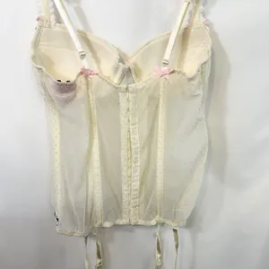 Victoria's Secret Sexy Little Things‎ 36B Bustier Ivory Corset Garter Y2K 175 thumbnail 13