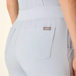 Figs Zamora High Waisted Dusty Blue Joggers Scrub Pants Womens XXL Tall Nurse thumbnail 13