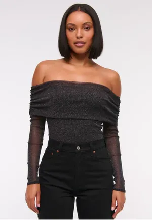 Abercrombie Long Sleeve Mesh Bodysuit thumbnail 1