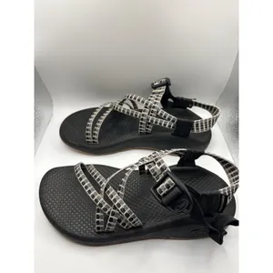 Chaco Z Cloud X Sandals Womens 6 Black White Pixel Grid Strappy Athletic Hiking thumbnail 2
