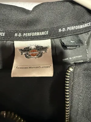 Harley-Davidson H-D Performance Black 1/4 Zip Mock Neck Sweatshirt Women's L thumbnail 5