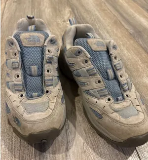 The North Face Womens Grey Blue Trail Hiking Shoes ABG3 T177 Size 7 thumbnail 1