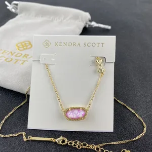Kendra Scott x LoveShackFancy Elisa Purple Bow Necklace thumbnail 2