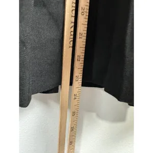Anne Klein Skirt 8 Pleated A-line Black Classic Knee‎ Length 100% Wool Modest thumbnail 6