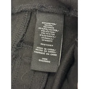 Dictionary Womens Black Ponte Knit Flare Trousers Mid Rise Pants Size M 8-10 thumbnail 7