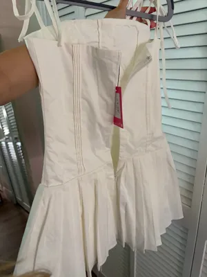 Edikted Mini Dress White never used with tags xs thumbnail 3
