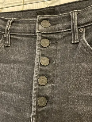 MOTHER The Pixie Swooner Ankle Fray Skinny Jeans WOMENS SZ 29 Thunder Road thumbnail 5