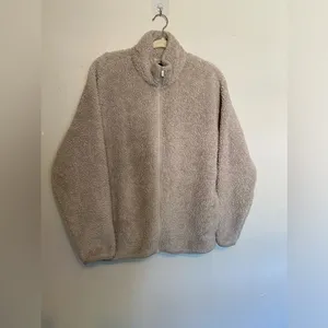 Victoria’s Secret Jacket Pink Gorpcore Cozycore‎ Sherpa Zip-Up Deep Pile Teddy M thumbnail 2