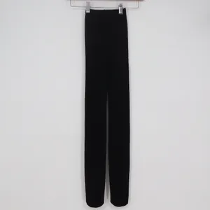 Unbranded Women's High Waisted Black Stretch Knit Full Length Leggings thumbnail 2