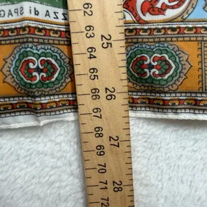 Scarf Roma Italy Souvenir Landmark Print Blue Travel Core Vintage Accessory thumbnail 10