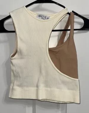 Mauve & Mallow crop top Brown thumbnail 1
