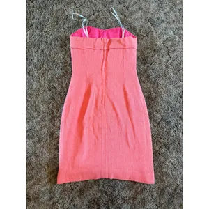 Lilly Pulitzer Bibi Strapless Corset Mini Dress in Ginger Pink Textured Barbie thumbnail 4