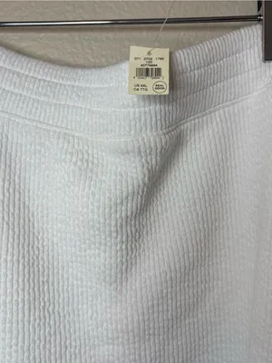 Aerie White Textured skirt plus size XXL 2X summer beach Miami vacation euro thumbnail 6