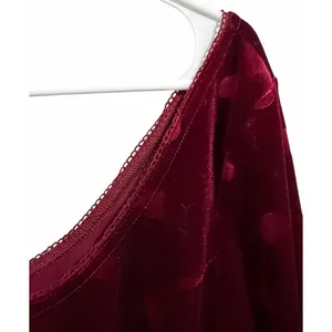 Dolls Kill Sugar Thrillz Valentine Wish Mini Dress Burgundy Women'S Size‎ Medium thumbnail 8