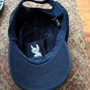 Disney Black Cap with Embroidered stitch Character thumbnail 3