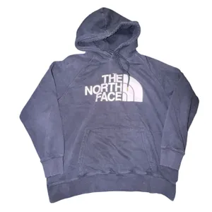 The North Face Womens Navy Blue Logo Pullover Hoodie Sweatshirt Size L thumbnail 1