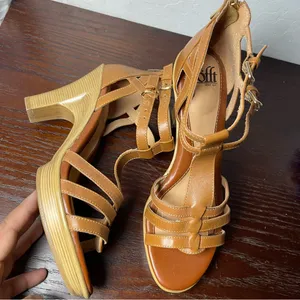 Sofft Women's Tan Leather Sandals Brown Size 7.5 thumbnail 3