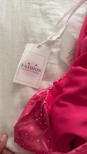 Pink Sparkly Homecoming Windsor Dress thumbnail 3