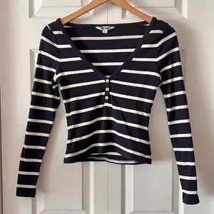 Boden Henley Ribbed Top thumbnail 1