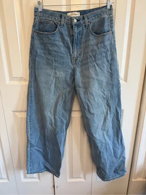 Aritzia Denim Forum 90s Lo Rise Baggy Wide Leg Jean Medium Wash Size 29 thumbnail 2