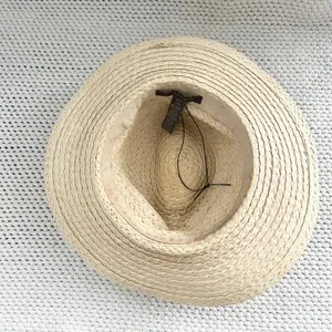 Vince Camuto Beige Straw Leopard Pony Hair Band Summer Hat Floppy Panama OS thumbnail 5